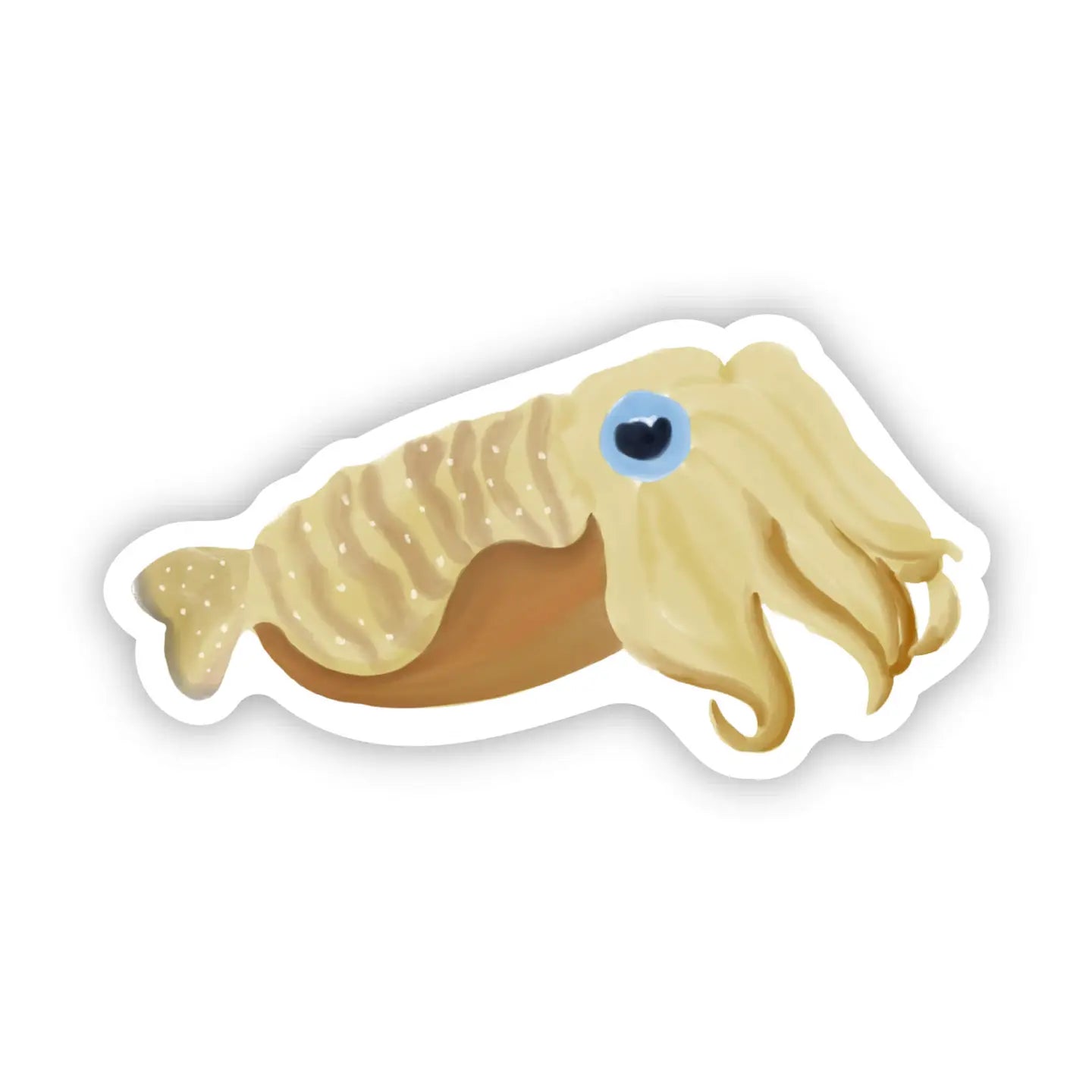 Tan Cuttle Fish Sticker