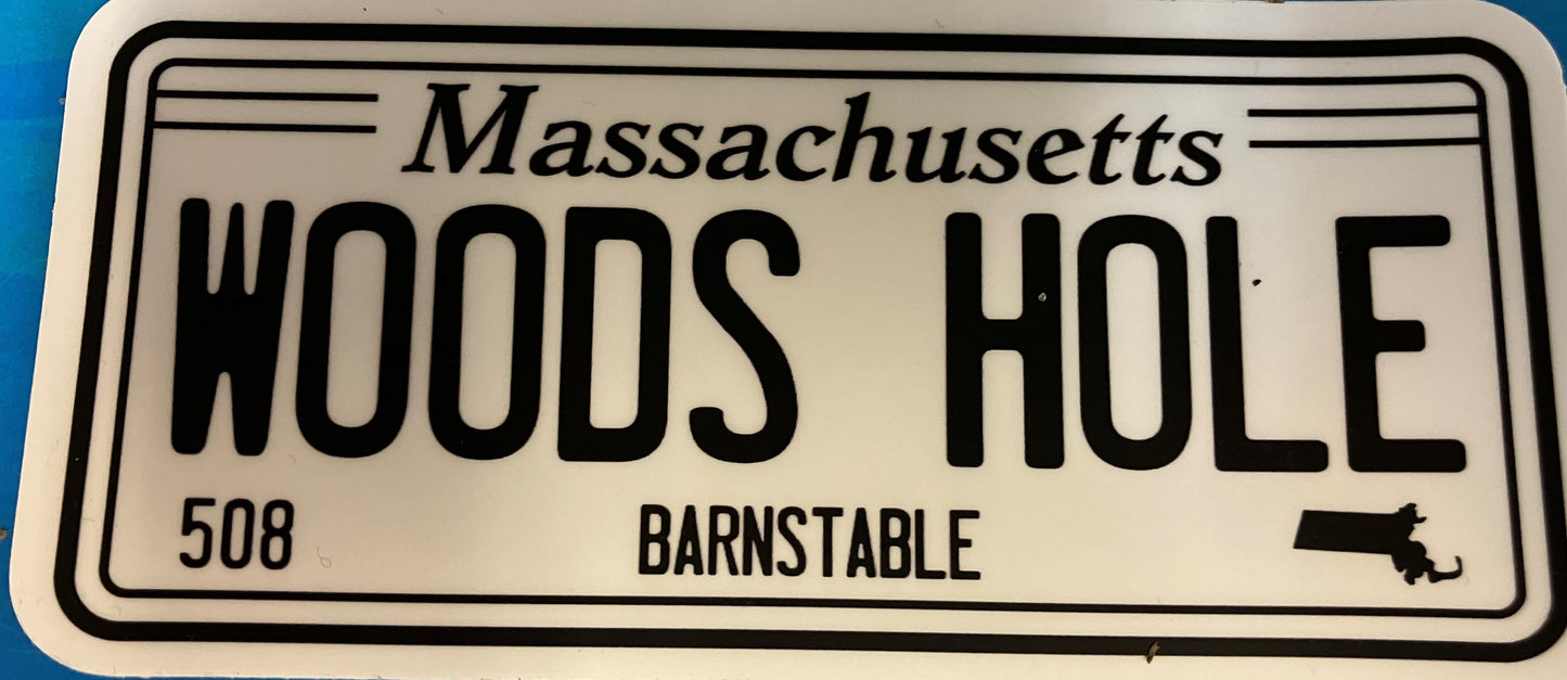 Woods Hole Bumper Sticker style sticker