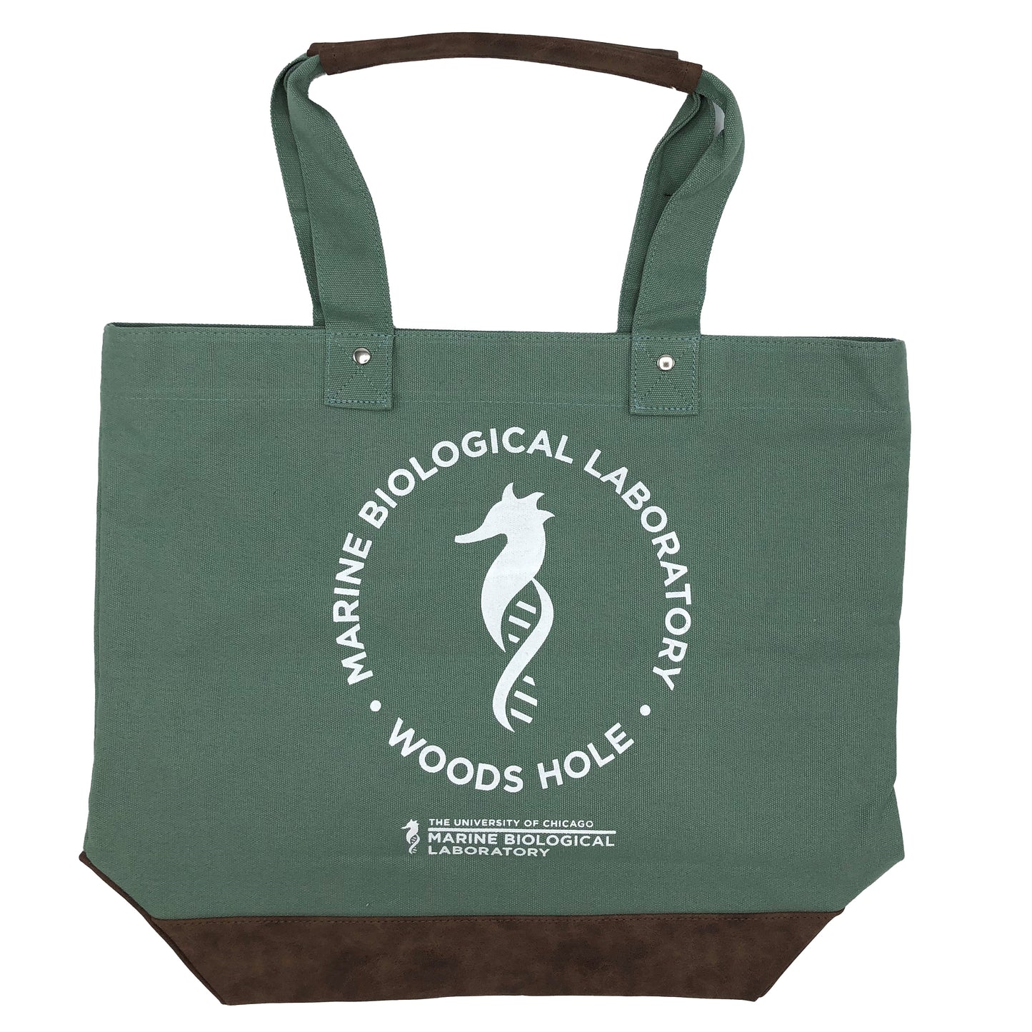 Canvas Resort Tote with Seahorse Logo