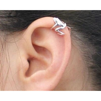 Stainless Steel Tree Frog Ear Cuff