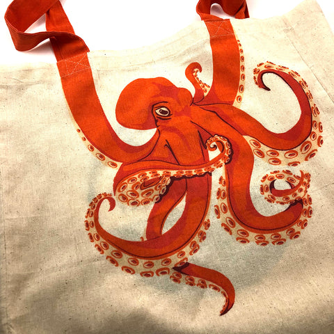 16" Octopus Tail Eco-Friendly Canvas Bag