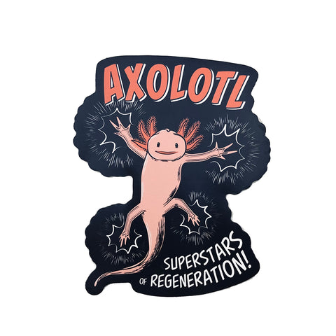 Axolotl Superstar Sticker